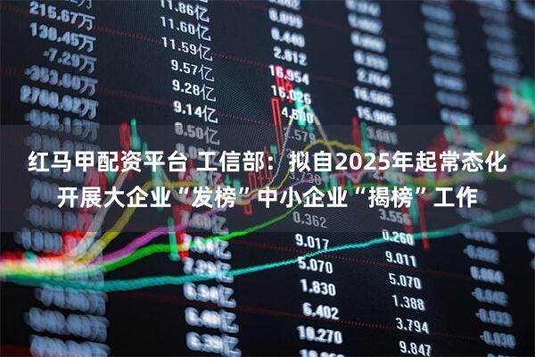红马甲配资平台 工信部：拟自2025年起常态化开展大企业“发榜”中小企业“揭榜”工作